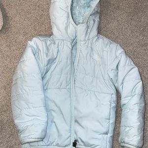 North face 3t reversible winter jacket